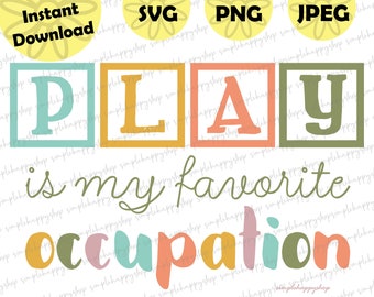 Pediatric OT Occupational Therapy Design Downloadable File: Svg for Cricut, Jpeg, Png (Digital Download)