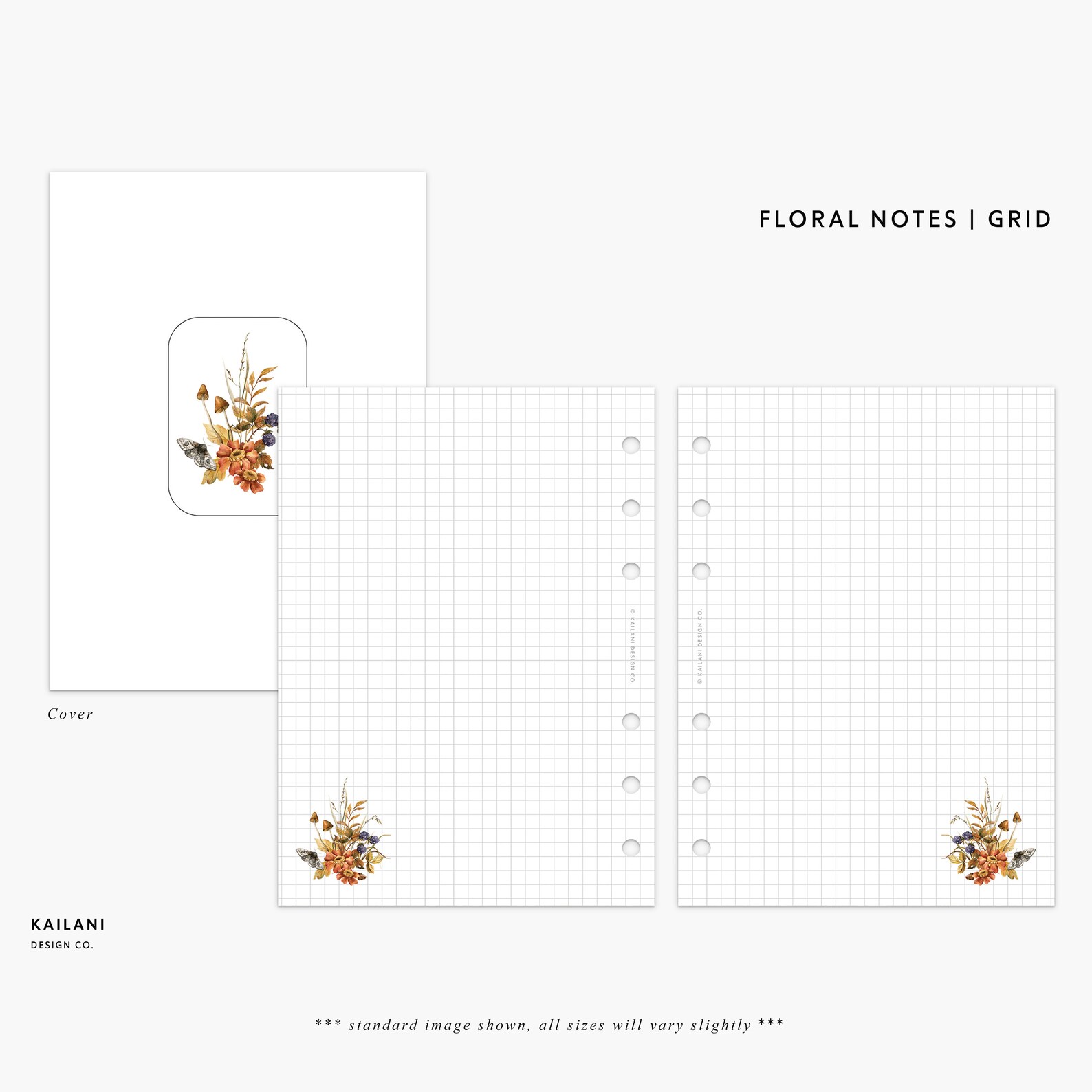 Pocket Floral Grid Notes, To-do Lists (PDF Pattern) - Etsy Canada