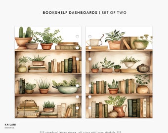 B6 Bookshelf Dashboard, Printable Dividers (PDF Pattern)