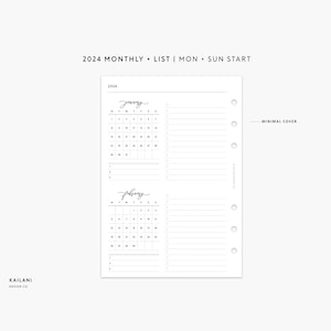 Personal Wide 2024 Dated Monthly Planner, Personal Wide Inserts, At A Glance, 2024 Monthly Planner, Personal Wide Grid