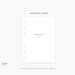 B6 UNDATED Monthly Insert Printable, UNDATED Month on Two Pages, B6 ...