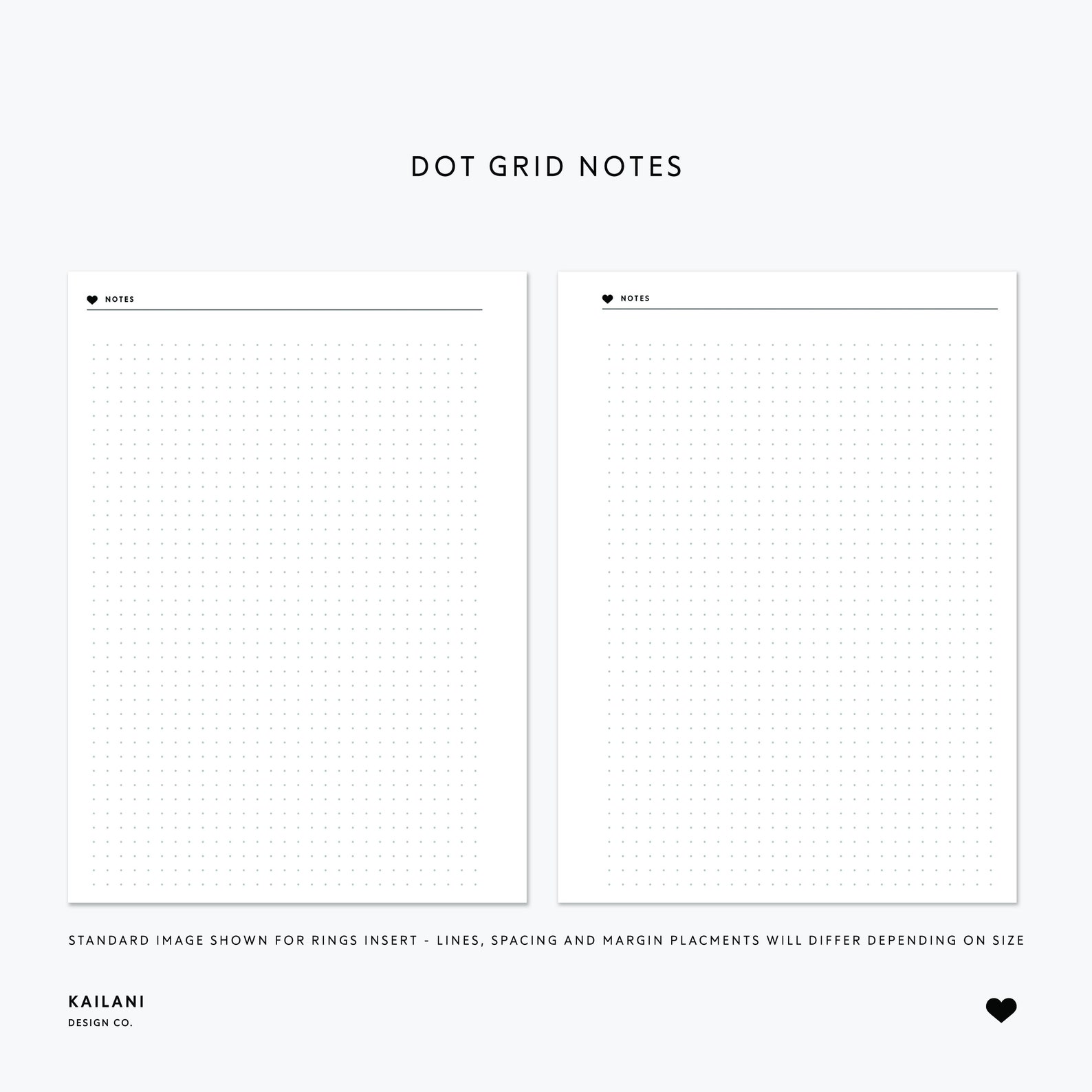Printable Notes A5 Dot Grid Lined Blank Notes Notes | Etsy