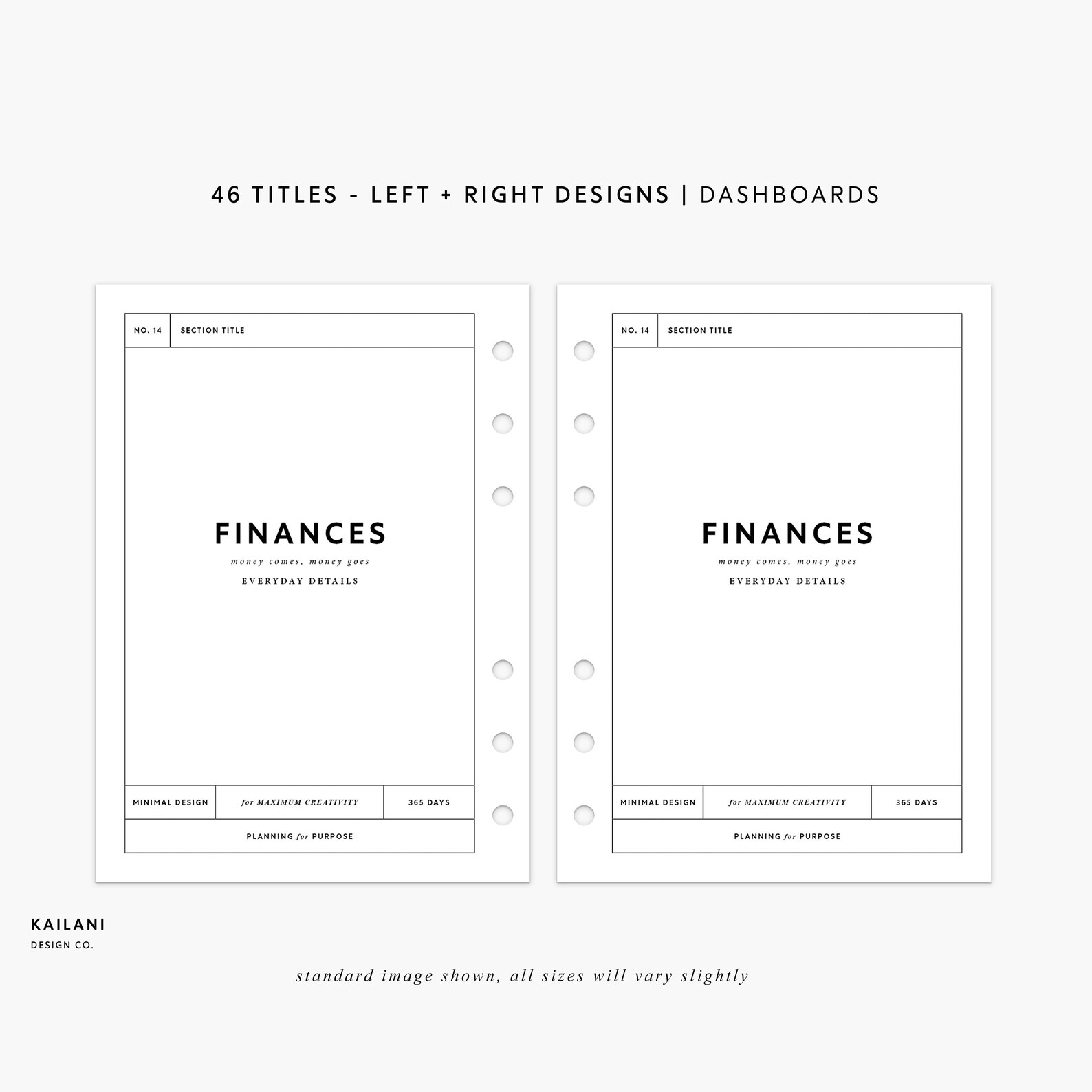 B6 Printable Dashboard Set Printable Section Covers B6 - Etsy
