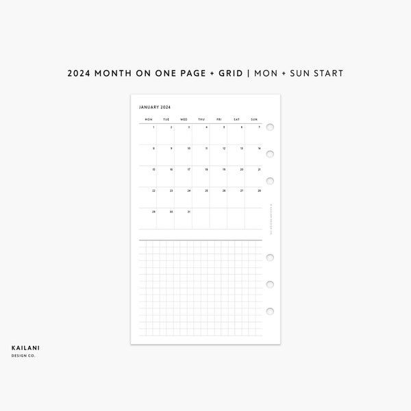 Fcc 2024 Planner Monthly Calendar Etsy