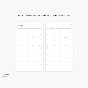 Filofax Notebook Planning annuel dépliant - A5 - 2024