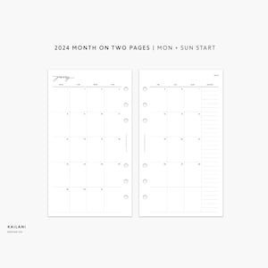 Filofax Classic Week to View 2024 Organiser Refill A5 – Milligram