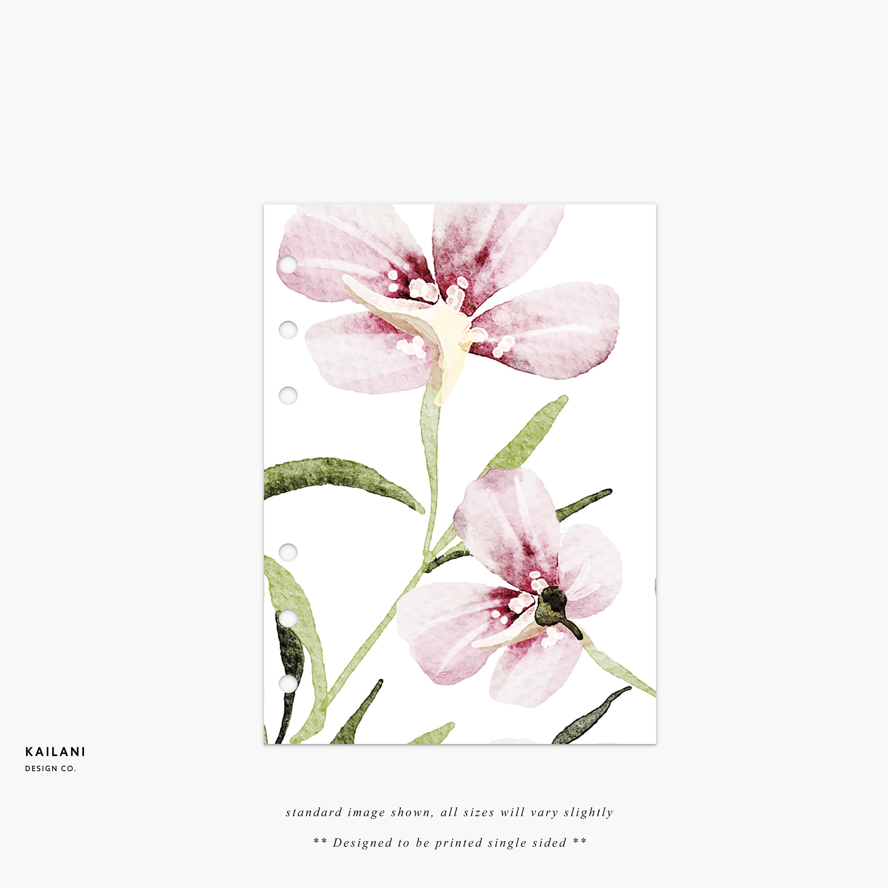 Personal Floral Notes GRID Pink Grid Pink Inserts Notes - Etsy