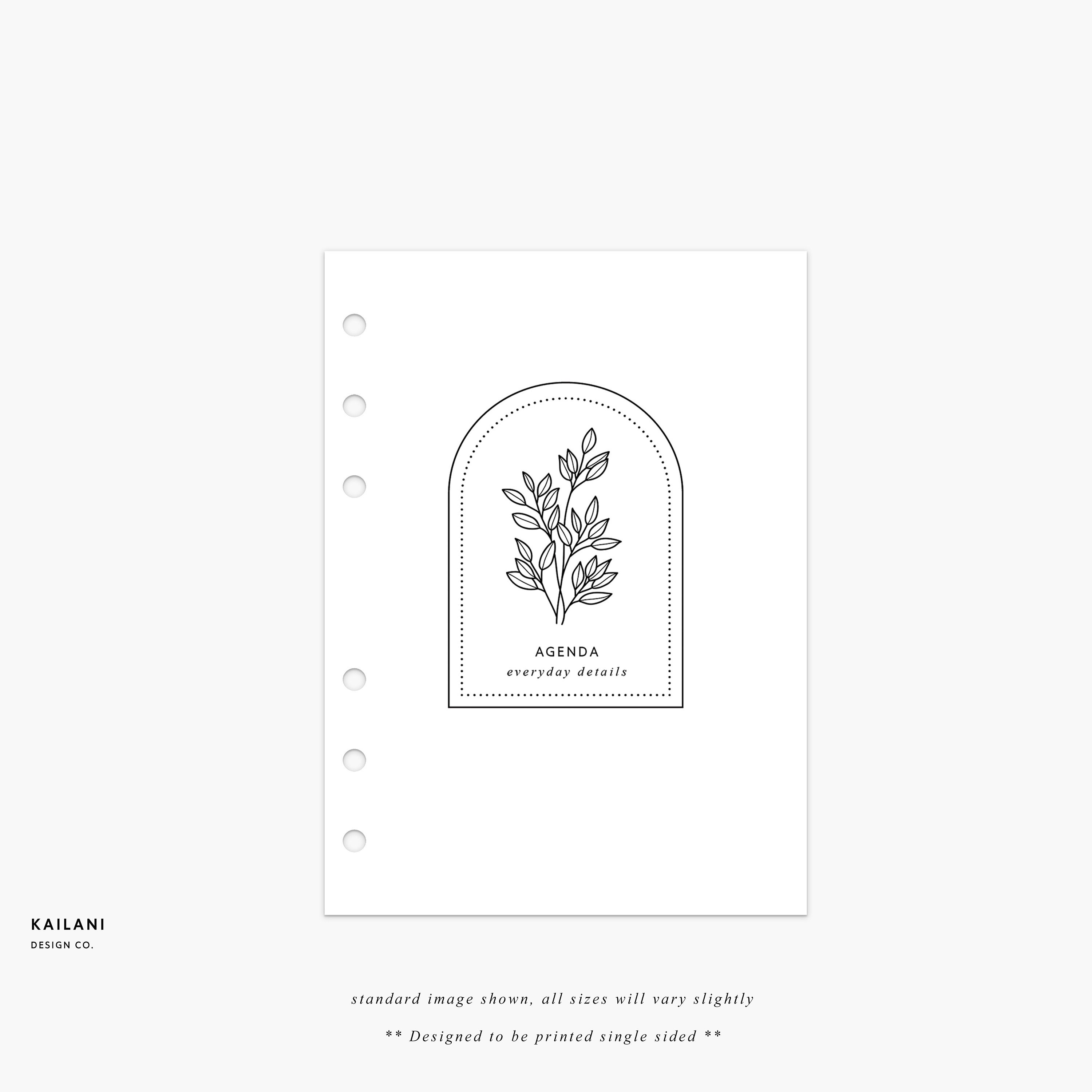A6 Section Dashboards, Floral Printable Dividers, A6 Printable ...