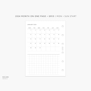 Pocket Monthly Planner Printable, 2024 Monthly, Month On One Page, Filofax Inserts, Pocket Lined, 2024 Pocket Calendar