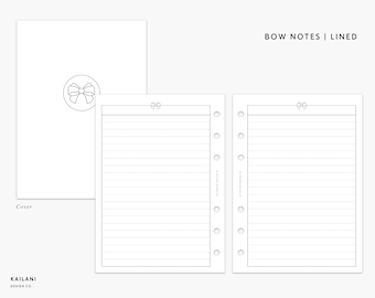 Franklin Covey Compact Lined Notes, Bow Design (PDF Pattern)