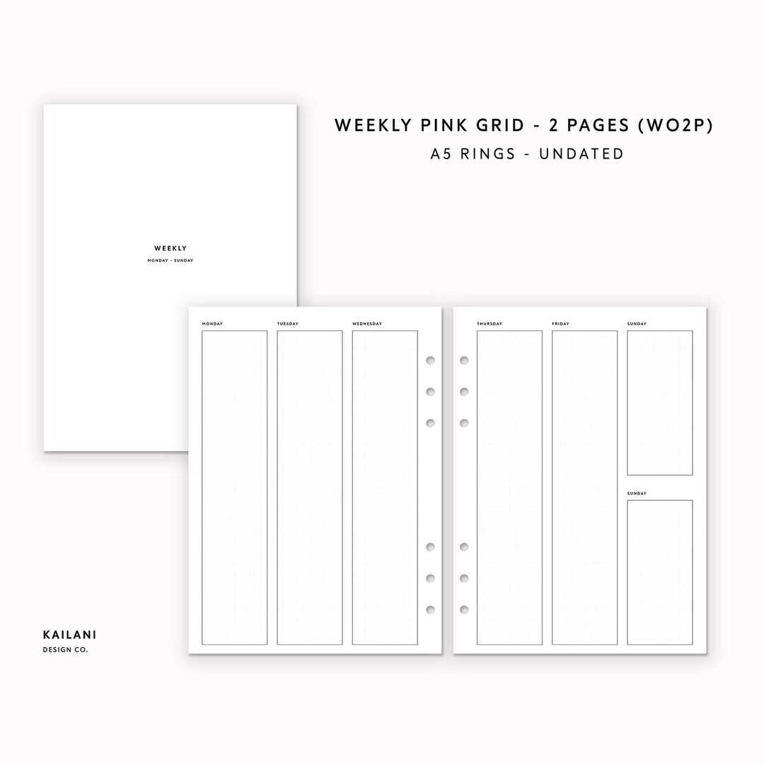 SKYDUE Kalendereinlage A5 2026 - Wochenplaner Von Sep 2025 Bis Dez 2026, 120gsm Papier