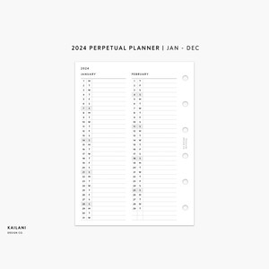 Pocket At A Glance Monthly Planner Printable, Perpetual Planner, 2024 Monthly, Two Months On One Page, Filofax Inserts