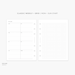 B6 UNDATED Monthly Insert Printable, UNDATED Month on Two Pages, B6 ...