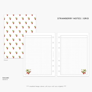 Personal Floral Notes GRID, Personal Grid, Grid Inserts, Notes, Journal, To-Do Lists, Personal Grid