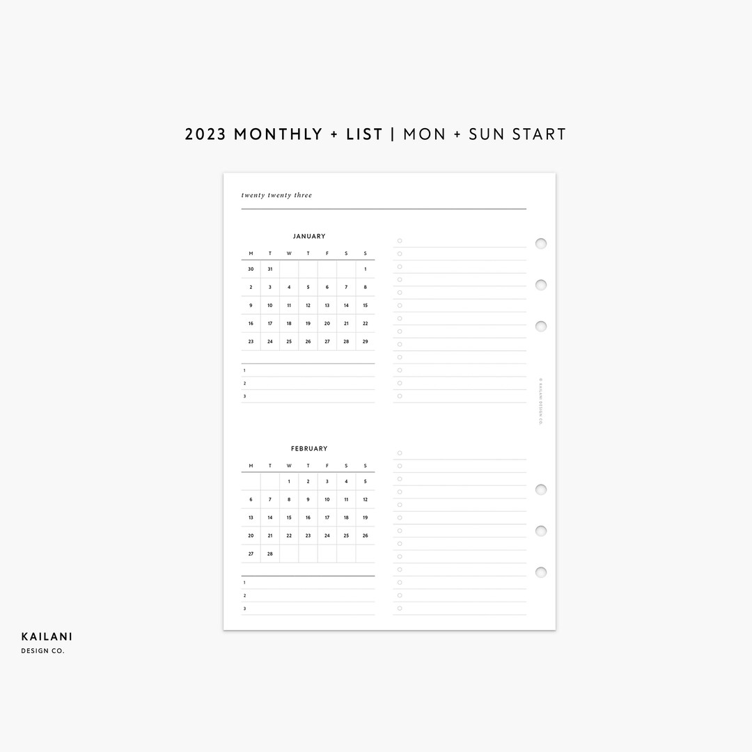 2023-a5-monthly-planner-printable-insert-two-months-on-one-etsy