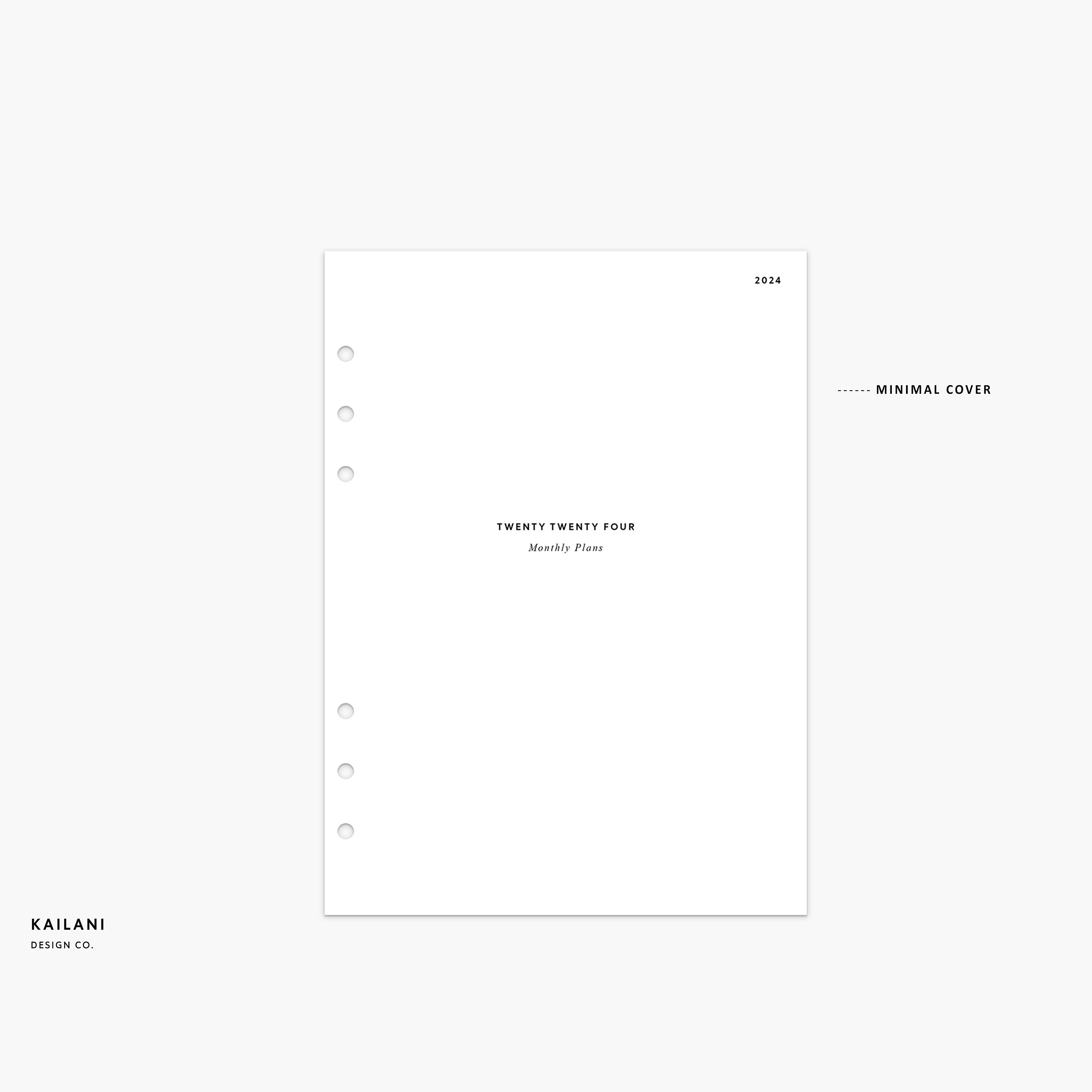 2024 A5 Monthly Planner Printable Insert, Two Months on One Page ...