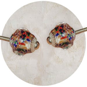 Lollipop knobs clear cut glass drawer knob multicoloured flecks crystal cabinet knob vintage style wardrobe handle sets of 2/4/6/8/10/12