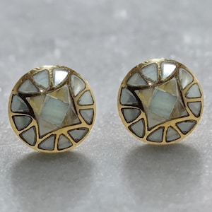 Pearl and brass Eastern style drawer knobs mother of pearl cabinet knobs drawer knobs and handles gold and ivory knobs handle set of 2/4/6/8