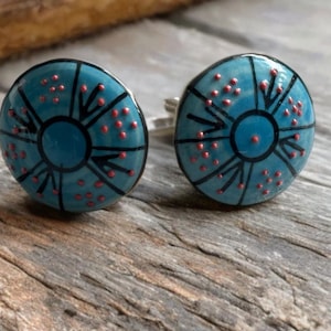 Blue drawer knob turquoise ceramic knob cabinet knob wardrobe handles cabinet handles knob sets 2/4/6