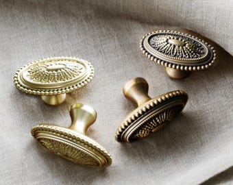 Vintage Style Brass Pull Cabinet Knobs, Oval Ring Drawer Knobs, Handles Pull Brass Flower Pull Cabinet Handle Dresser Knobs Furniture Handle - Etsy Vintage Style Brass Pull Cabinet Knobs, Oval Ring Drawer Knobs, Handles Pull Brass Flower Pull Cabinet Handle Dresser Knobs Furniture Handle - Etsy
