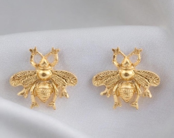 Puxador de gaveta estilo abelha, estilo antigo, dourado, para armários e guarda-roupas, disponível em conjuntos de 2/4/6/8/10 peças.