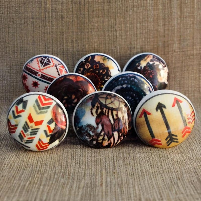 Bohemian Knobs - Etsy