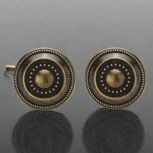 Vintage style brass cabinet knobs, brass drawer knobs, handles pull brass flower pull cabinet handle dresser knobs furniture handles