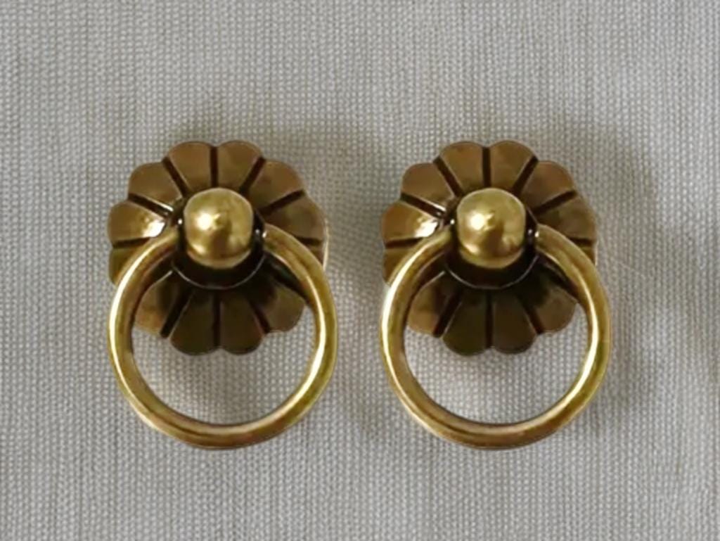 Vintage Ring Drop Pull Cabinet Knobs, Drop Rings Drawer Knobs, Handles Pull  Brass Flower Pull Cabinet Handle Dresser Knobs Furniture Handles - Etsy New  Zealand