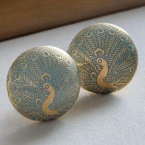 Peacock brass drawer knob gold peacock etched blue and brass knob cabinet knob wardrobe handles cabinet handles knobs and pull set of 2/4/6