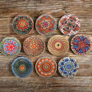 Moroccan multicoloured drawer knobs mosaic ceramic knobs multicoloured mandala cabinet knob wardrobe handles door knob sets of 2/4/6/8/10/12