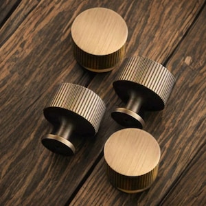 Pomelli per mobili in ottone in stile vintage, pomelli per cassetti in ottone, maniglie, pomelli zigrinati in ottone, maniglie per mobili, pomelli per cassettiere