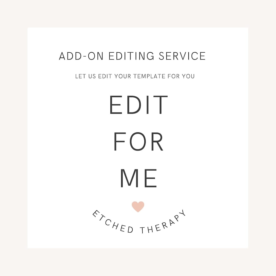 Editing Fee - for Invitation - Edit the File for Me! Designer Edit for ...