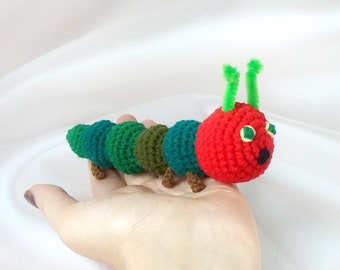 Caterpillar plush, Caterpillar stuffed animal, Gifts for children, Plush characters, Crochet animal, Plush snail, Baby book