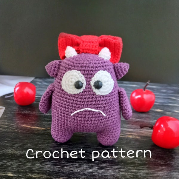 Monster crochet  pattern, Soft toy pattern, Crochet pattern amigurumi, Easy amigurumi pattern, Amigurumi monster pattern, Pdf amigurumi
