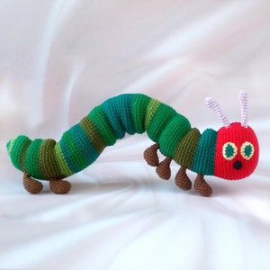 Caterpillar stuffed animal, Gifts for children, Book character plushie, Book worm gift, Book lover gift, Gifts for kids, Soft stuffed animal