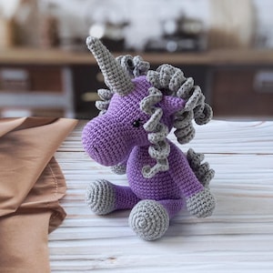 Einhorn häkeln, Einhorn Plüsch-Puppe, Einhorn Raum Dekor, Geschenk für Kinder, Geschenk für Tochter, Geschenk für Kinder, Plüsch Baby Spielzeug