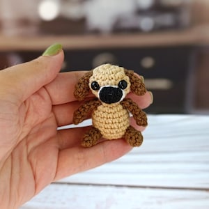 Giocattolo per cani all'uncinetto, peluche per cani fatto a mano, cane di peluche, regalo per amanti dei cani, mini cane all'uncinetto, regalo per bambini, simpatico regalo per amanti degli animali.