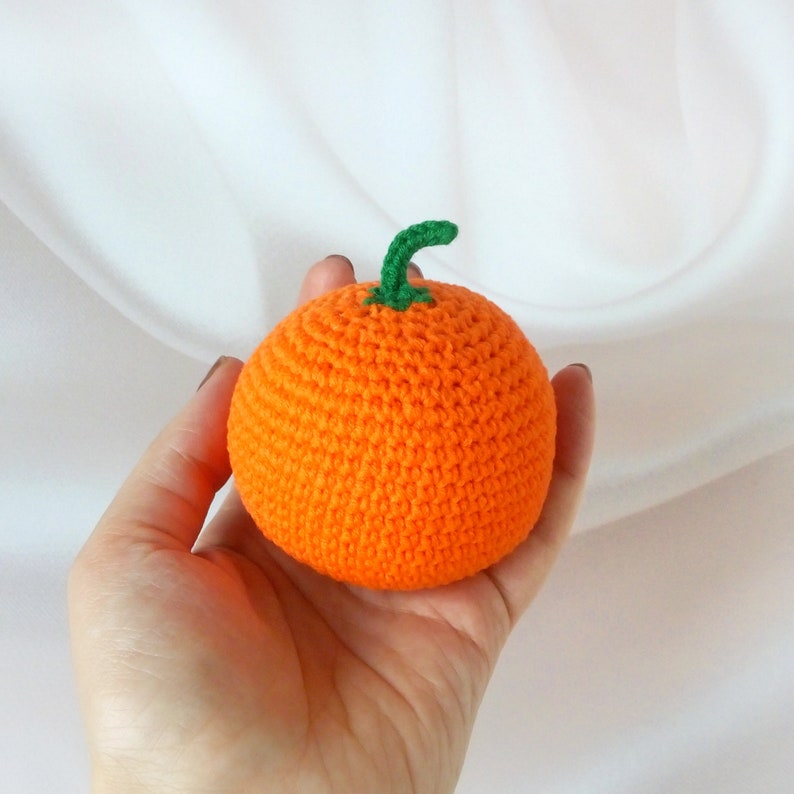 Pretend play food Orange fruit 1pcs Baby development toy Kitchen food educational Kids toy montessori Montessori toddler toy