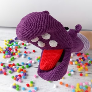 Crochet Hippo Hand Puppet: Speech Therapy Gift