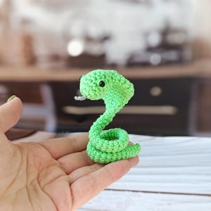 Cute snake, Snake plush toy, Snake Stuffed Animal, Crochet snake plush, Cute Animal Gift for Kids, Mini Snake, Tiny Crochet Snake