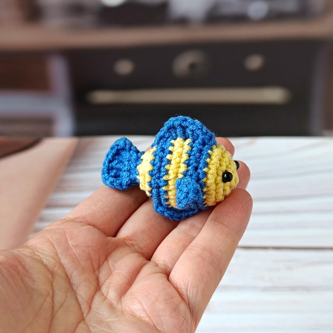 Mini Crochet Fish Mini Crochet Fish, Amigurumi Ocean Animal Toy, Nursery Decor - Etsy Canada
