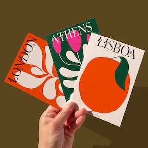 SET - A5/A6/B6/5x7 + biglietti di auguri quadrati in mockup di mani