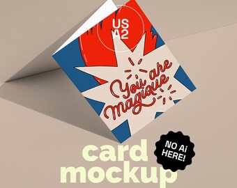 US A2 one-wenskaartmodel, enkele ansichtkaartmodel, gevouwen kaartmodel, schattig briefkaartmodel, artworkmodel