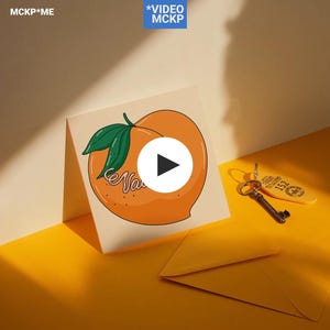 1 x 1 videomodel met twee vierkante kaarten, mockup met bewegende kaarten, mockup met vierkante kaart, mockup voor psd-videokaart, mockupsjabloon voor 9 x 16 kaarten