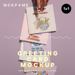 1x1 Molti mockup di biglietti d'auguri quadrati, mockup di molte cartoline, modello di cartolina, mockup di cartoline quadrate, mockup di cartolina psd