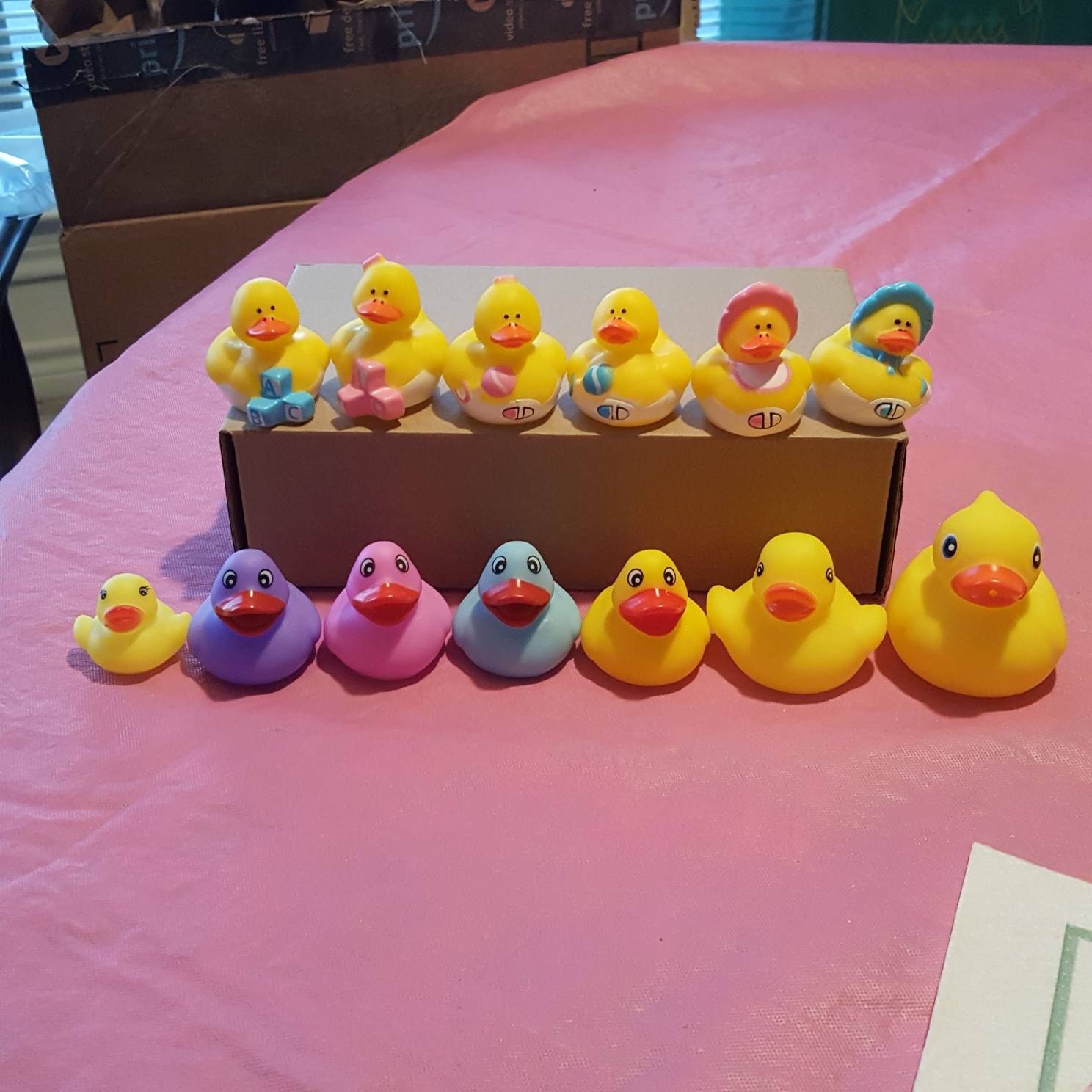 rubber duck earrings!