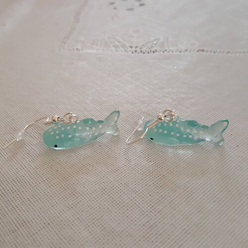 mini whale shark earrings!