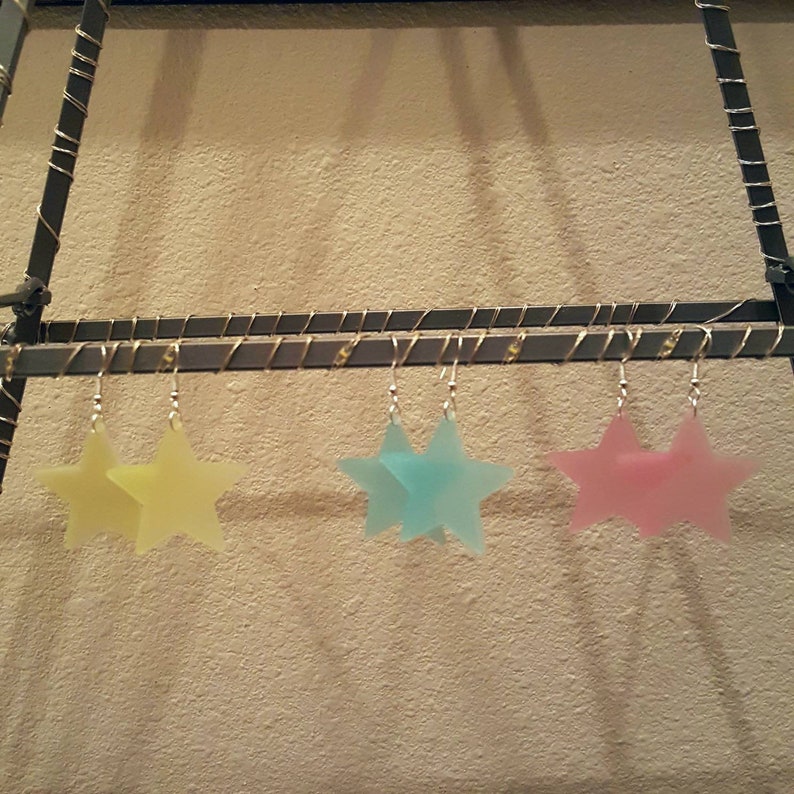 glow in the dark star earrings!