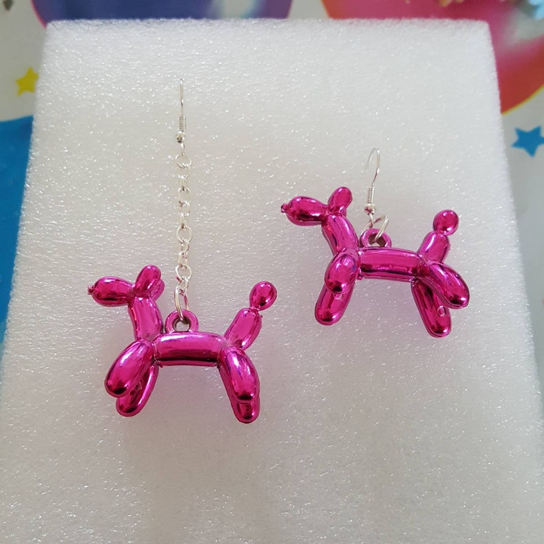 Balloon dog earrings Etsy