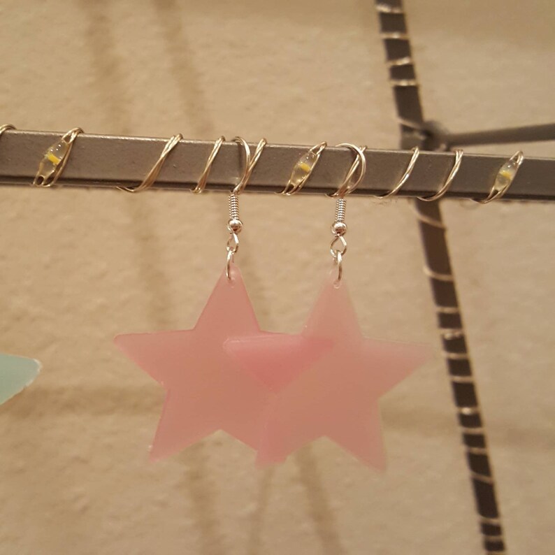 glow in the dark star earrings!
